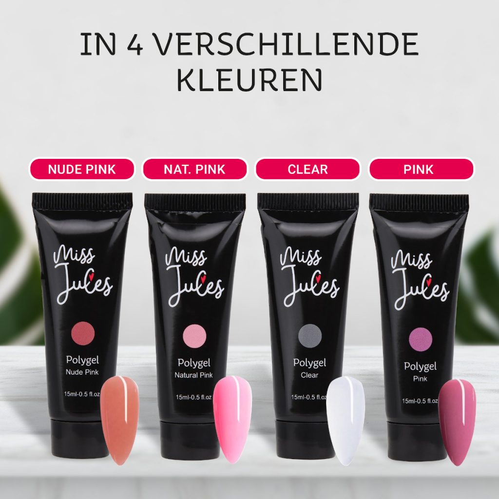 Polygel Starterset Kleuren Miss Jules