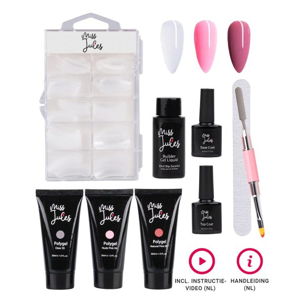 Polygel Complete Starterkit Kleuren Miss Jules